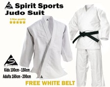 Judo uniform suit white 100%