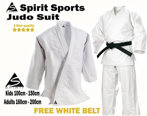 Judo uniform suit white - , 100%