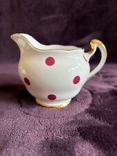 Royal Vale Red Polka Dot Bone China Milk Jug