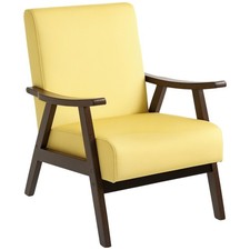 HOMCOM Velvet Armchair with