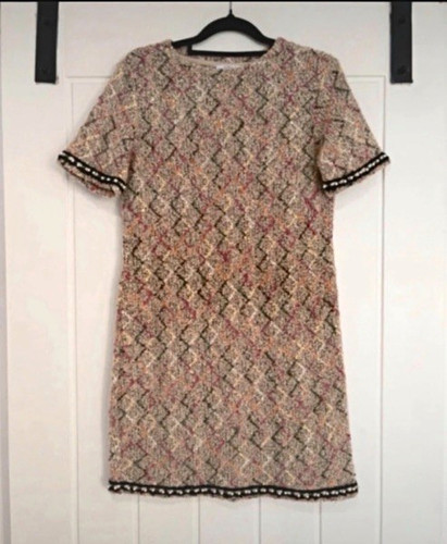 Zara multicoloured tweed check - zara,