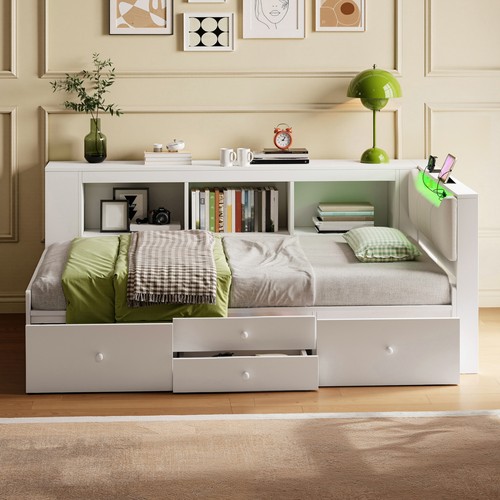 3ft single tatami wooden bed - single,