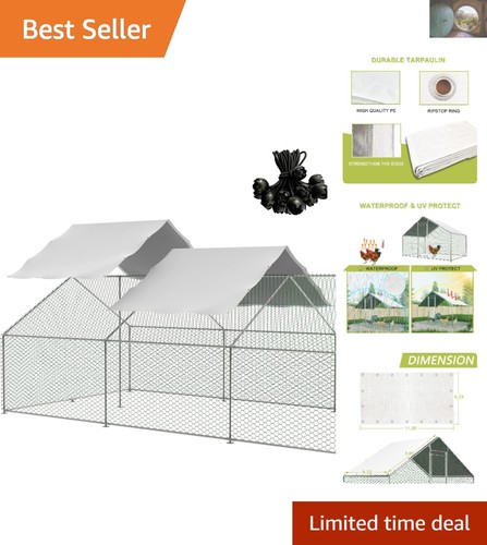 Durable 38ft chicken run - durable,