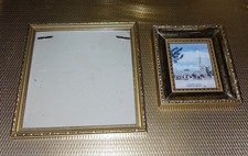 2 x Vintage Gold Picture