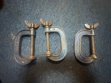 3x Record No. 3 G Cramps C Clamps Carpenters Workshop Tool 3"