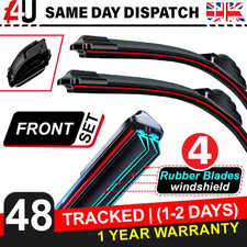 FRONT WINDSCREEN FOUR BLADES WIPER FOR MAZDA MX-5 2009-2018 (18" & 18")