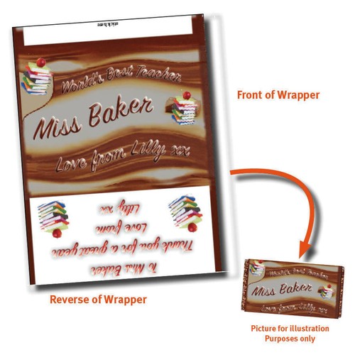 Personalised chocolate bar - chocolate,