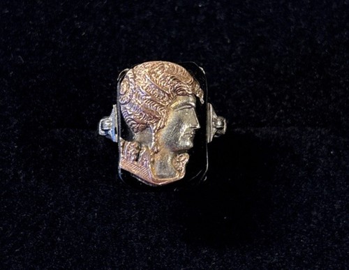 Antique intaglio black two - antique,