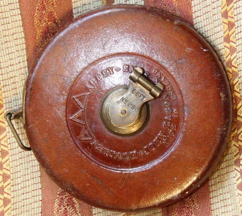 Vintage 1950 leather tape - vintage,