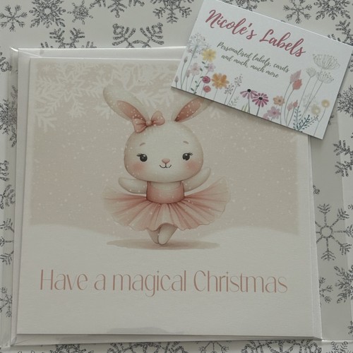 Happy christmas card - christmas, cute
