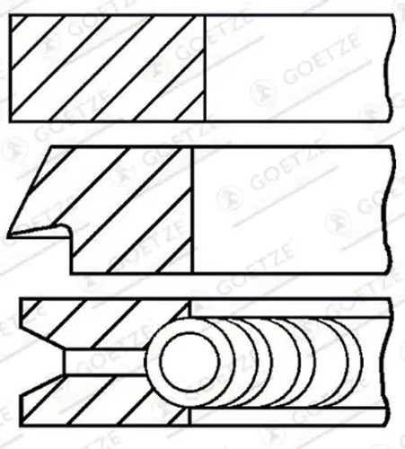 Piston ring set - , 08-960200-00