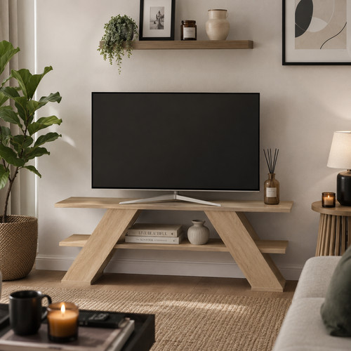 Unit stand oak 120cm media - unit,