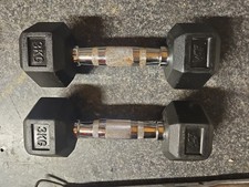 2x 3Kg Wer Sports Dumbbells 6Kg Total Hex Pair
