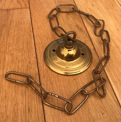 Vintage brass plate ceiling - plate,
