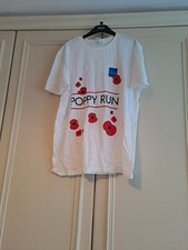 Royal British Legion Poppy Run T-shirt, Size L (Large)