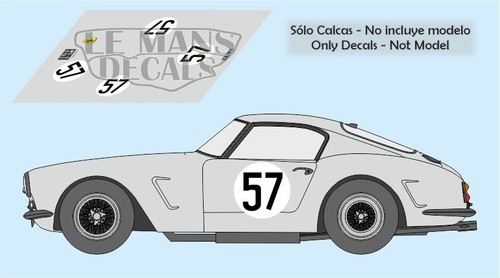 Decals ferrari 250 swb - 250, gt
