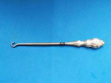 Antique Victorian Button Hook wth Solid Silver Handle Hallmarked Birmingham 1899