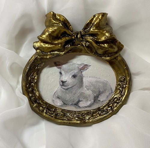 Sheep miniature vintage - miniature, lamb