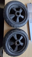 ROMA VEGAS S841 MOBILITY SCOOTER REAR wheels PAIR 195 X 70 solid tyres