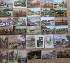 FARMING/RURAL/AGRICULTURE Job Lot of 34x Postcards, All Pre-1920