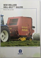 New Holland Brochure For Roll Belt Balers, Models 648 & 658, 2002