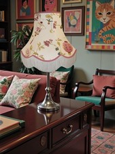 Oriental fabric table