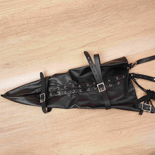 Faux leather single armbinder - leather,