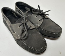 Ladies MOSHULU Grey Nubuck Deck Boating Shoes UK 7 EU 41.