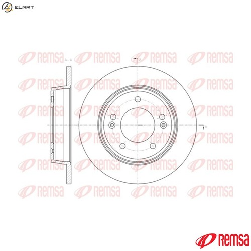 Brake disc 61435 for - 2x,