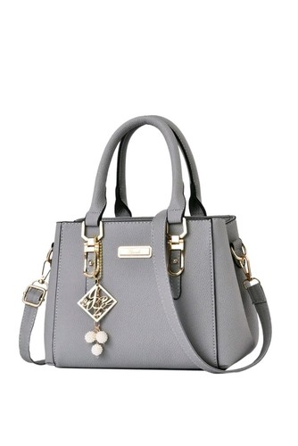 Faux leather shoulder - leather, bag