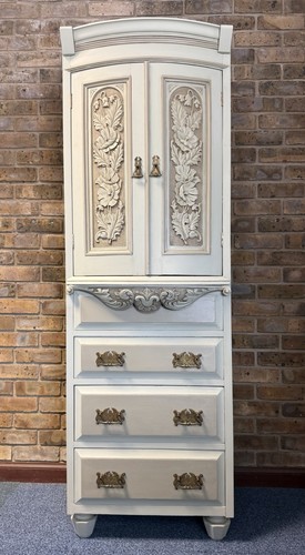 French vintage tallboy linen - french,