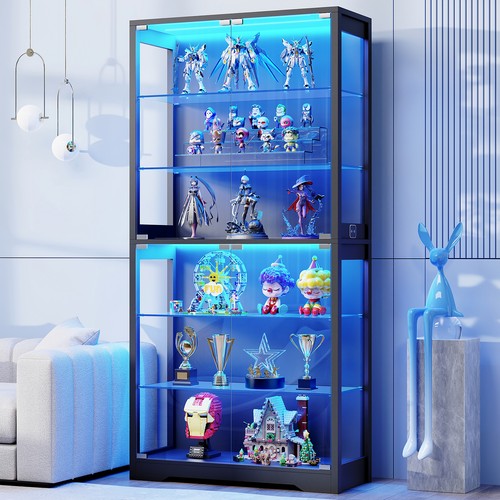 Tier glass display cabinet - glass,