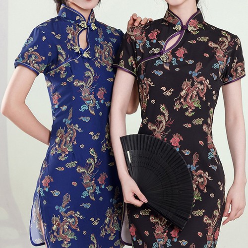 Women cheongsam dress - women, with