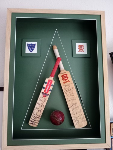Signed cricket bats - x2, from