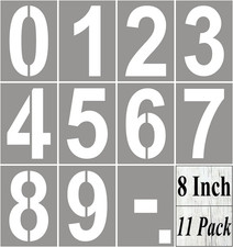 8 Inch Large Number Stencils