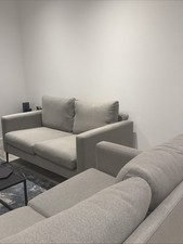 2x2 Seater Sofa Light Grey