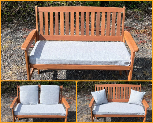 Garden bench cushion - bench, cushion,