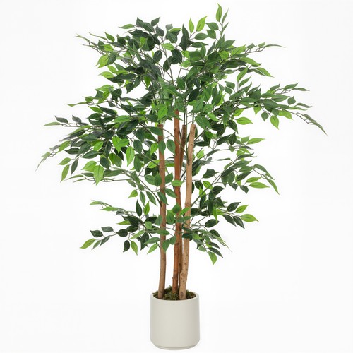 Homcom 120cm artificial ficus - homcom,