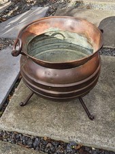 Vintage Brass Cauldron