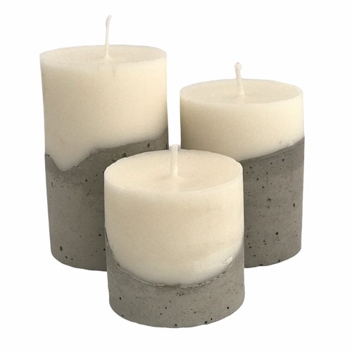 3pc pillar candles gift - 3pc,