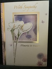 Sympathy greeting Card floral