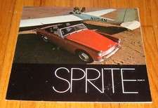 Original 1969 Austin Healey Sprite Mark IV Foldout Sales Brochure Catalog