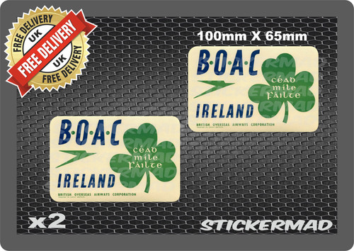 Boac airline ireland stickers - airline,
