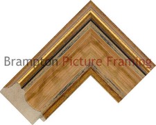 72mm Wide Gold Scoop Wood