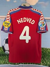 CZECH REPUBLIC 1996 EURO 96 HOME FOOTBALL SHIRT JERSEY SIZE LARGE NEDVED