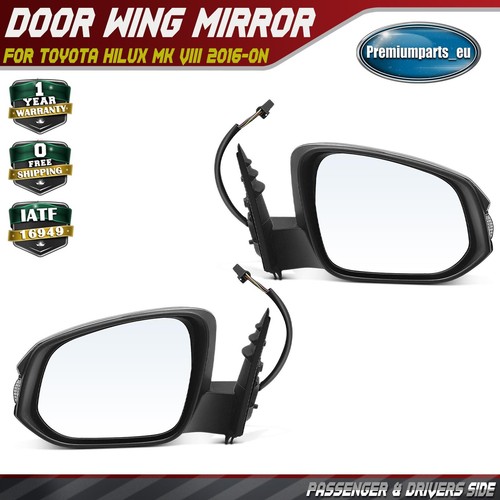 Pair electric door wing mirror - door,