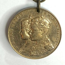 1937 King George VI Coronation Medal borough Of Haslingden  Lancashire 32 mm 