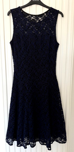 Roman black blue glittery - glittery, lace