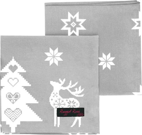 Christmas star cotton napkins - christmas,