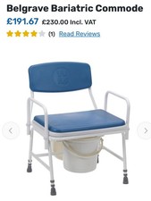 Drive Belgrave Adjustable Bariatric Commode with Detachable Arms 